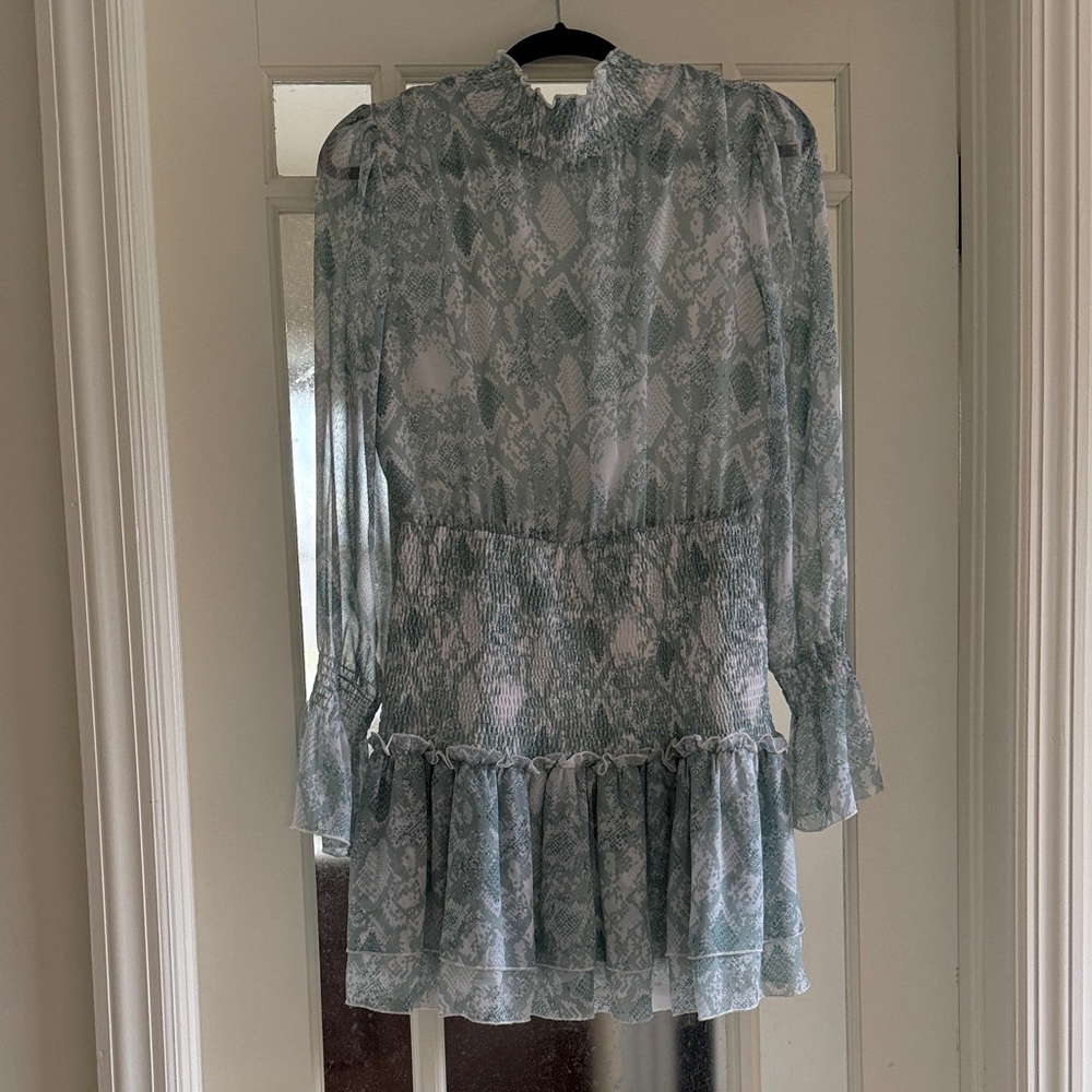 Chic Mint Snake Print Dress